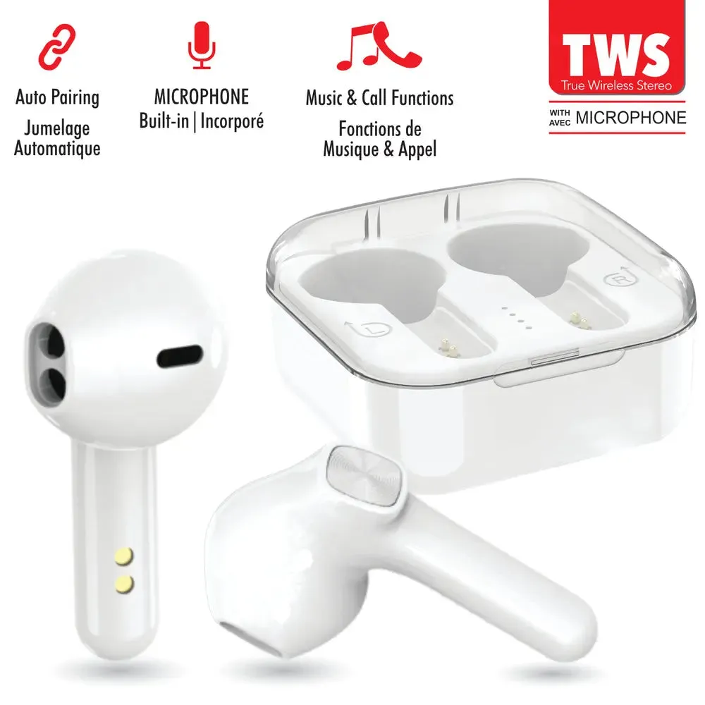 Wireless Stereo Earphones w/ Charging Case Escape