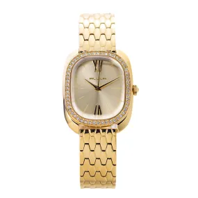 Women Gold Stainless Steel 28mm Watch