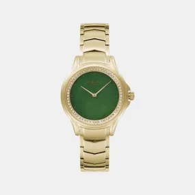 Women Green Analog Stainless Steel Watch V261LEGESG