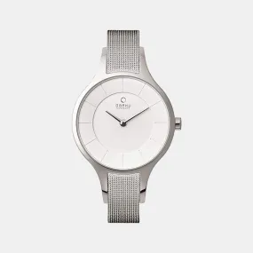 Women White Analog Stainless Steel Watch V165LXCIMC