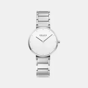 Women White Analog Stainless Steel Watch V258LXCISC