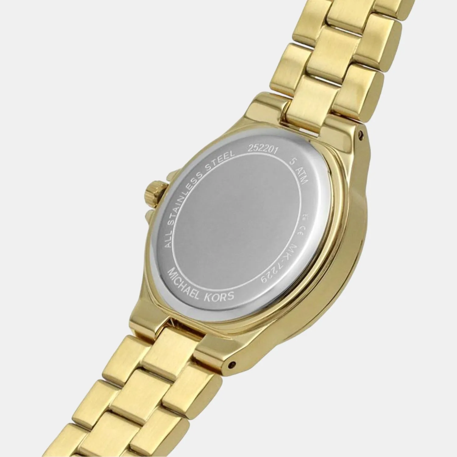 Women's Gold Analog Stainless Steel Watch MK7229