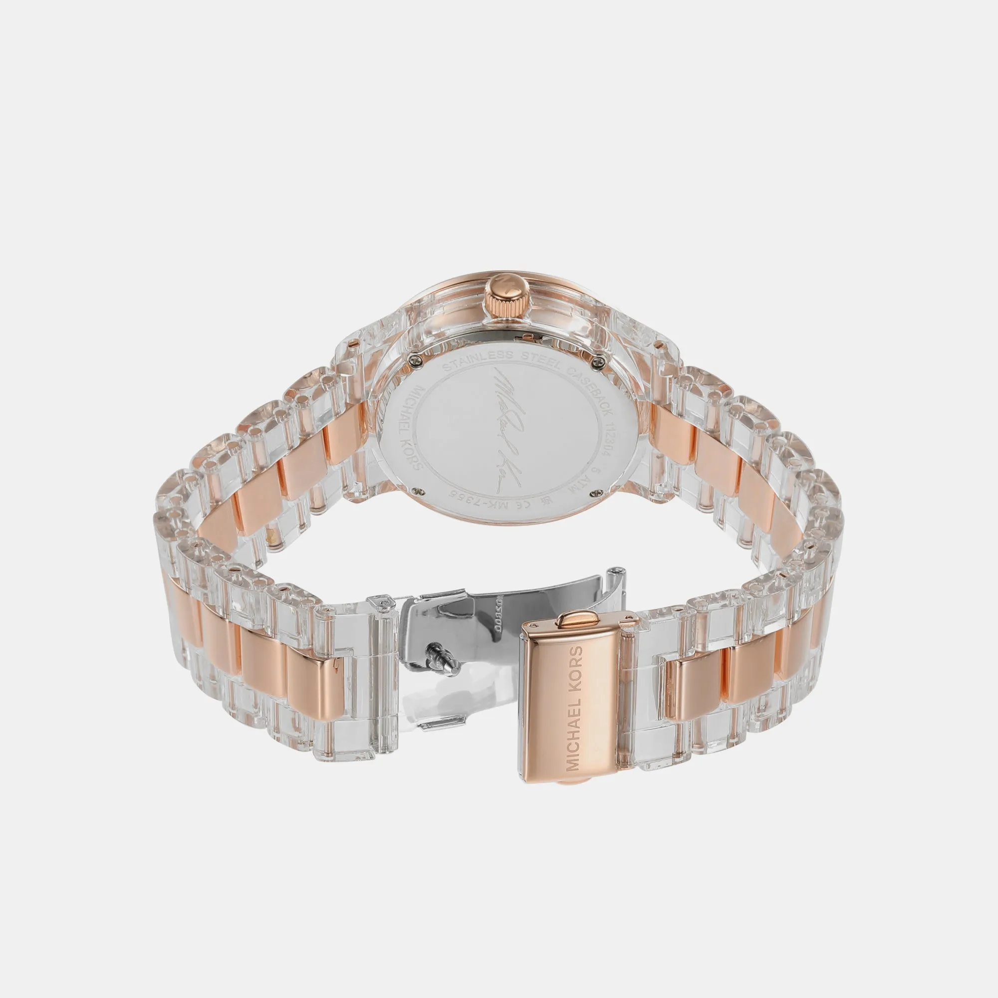 Women's Rose Gold Analog Brass Watch MK7355