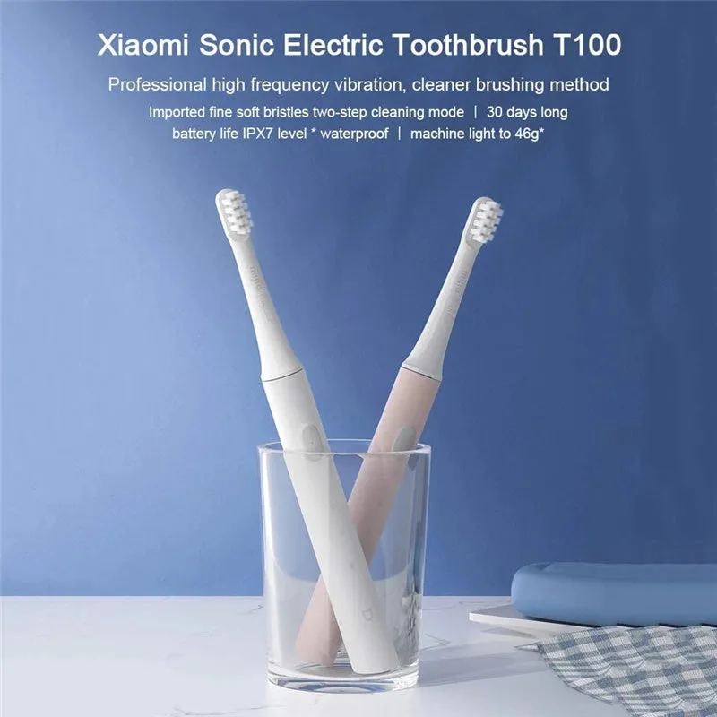 Xiaomi Mijia T100 Sonic Electric Toothbrush USB Rechargeable IPX7 Waterproof