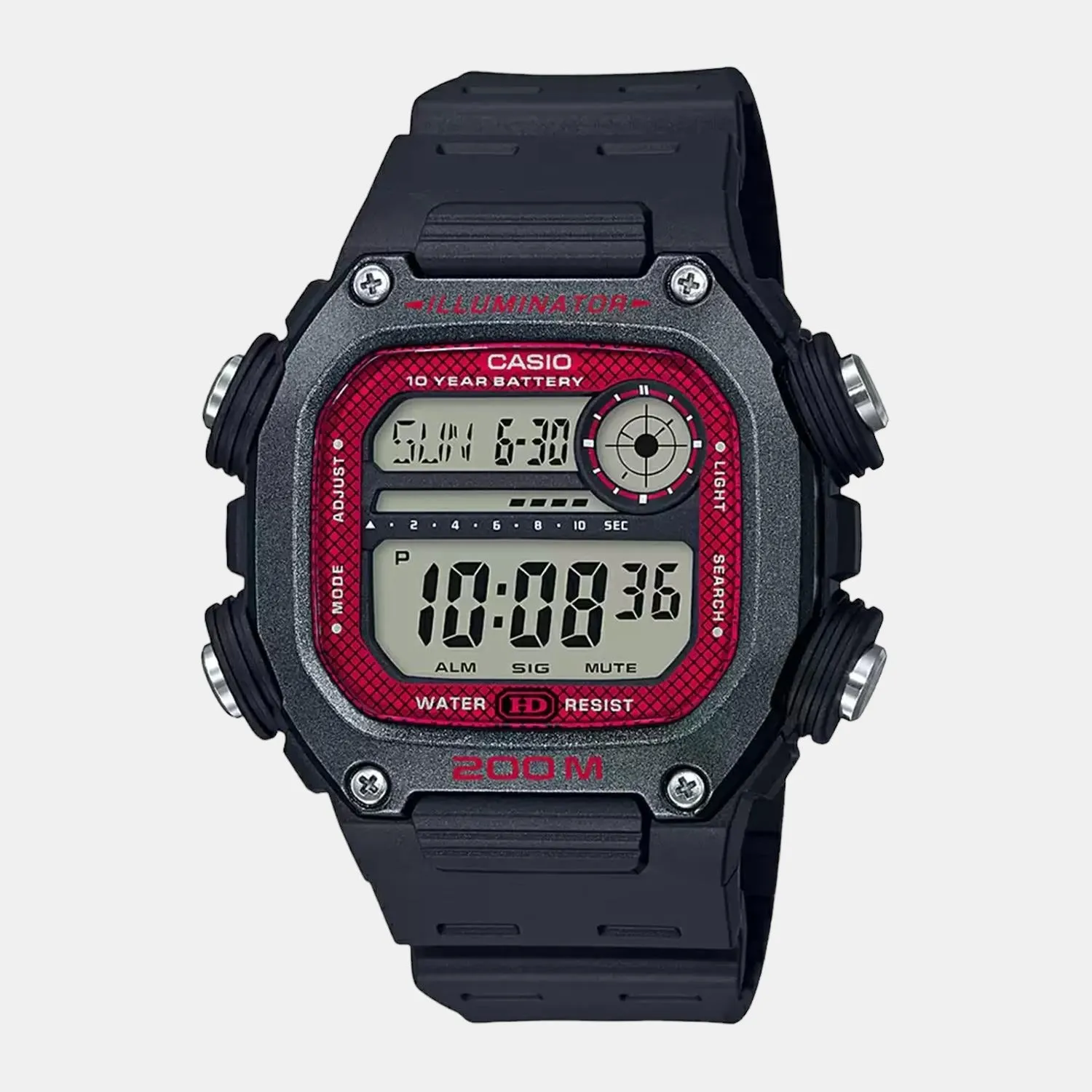 Youth Men's Digital Resin Watch I117 - DW-291H-1BVDF